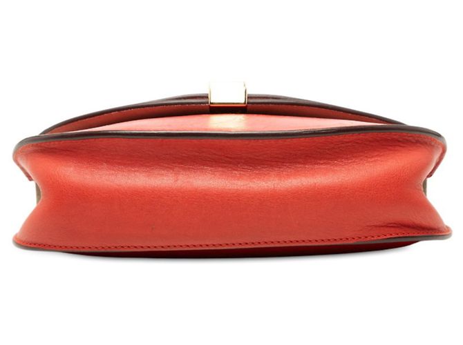 Borsa a tracolla Chloé Georgia con doppia patta Rosso - vista 3