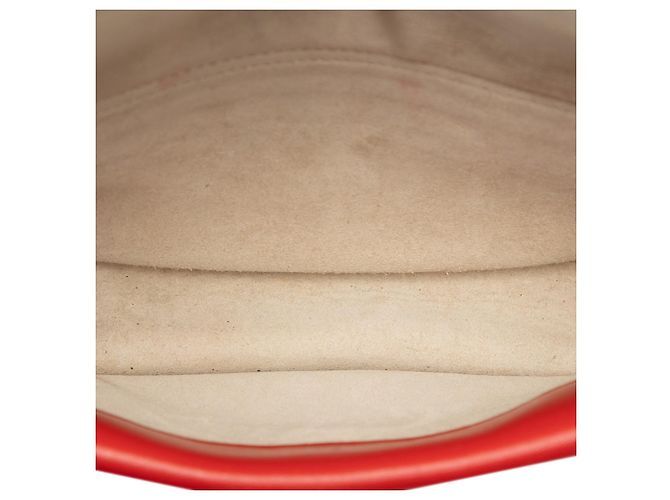 Borsa a tracolla Chloé Georgia con doppia patta Rosso - vista 4
