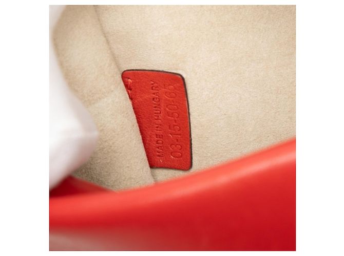 Borsa a tracolla Chloé Georgia con doppia patta Rosso - vista 6