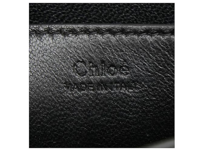 Bolso bandolera con cadena Chloé Chloe ELLE Negro Dorado - vista 10