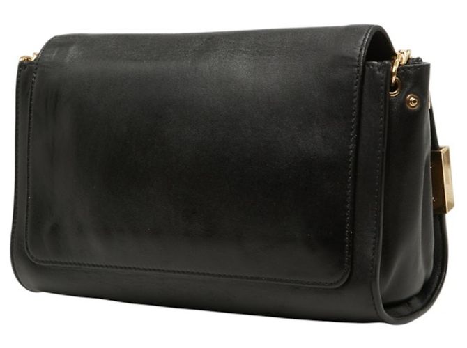 Bolso bandolera con cadena Chloé Chloe ELLE Negro Dorado - vista 2
