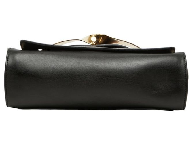Bolso bandolera con cadena Chloé Chloe ELLE Negro Dorado - vista 3
