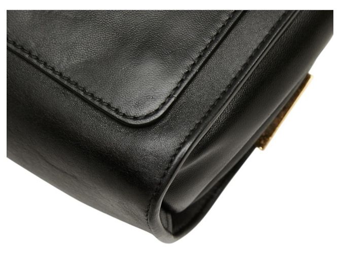 Bolso bandolera con cadena Chloé Chloe ELLE Negro Dorado - vista 6