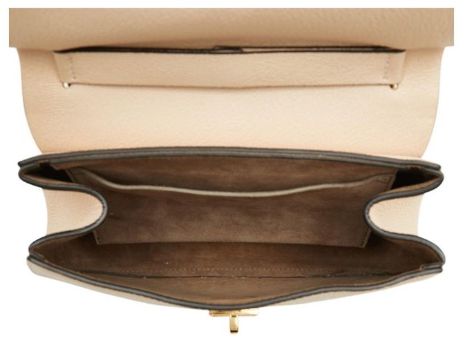 Chloé Chloe Drew Medium Chain Shoulder Bag Rosa Beige - vista 9
