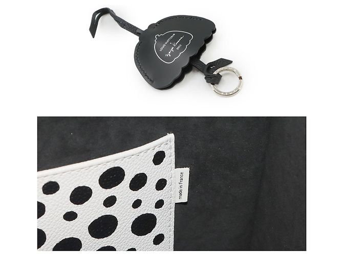 Borsa Tote Louis Vuitton Onthego MM LVxYK Nero Bianco Monogramma - vista 9