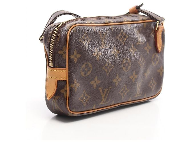 Borsa a tracolla Louis Vuitton Marly Bandoulière Marrone Monogramma - vista 2