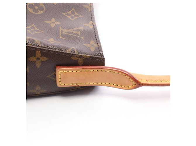 Bolsa de Ombro Louis Vuitton Looping MM Marrom Monograma - vista 9