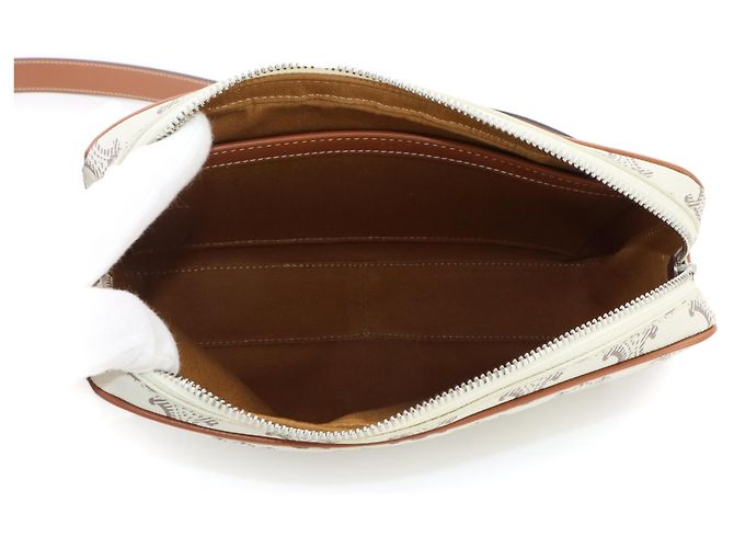 Céline Bolso de hombro Celine Triomphe Medium Castaño Blanco - vista 7