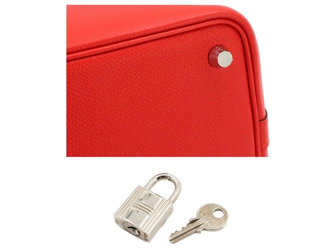 Autre Marque Borsa Piko Hermes Picotin Lock 18 PM Tressage Rosso - vista 9