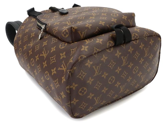 Mochila Louis Vuitton Monogram Macassar Zack Castaño Negro Monograma - vista 4