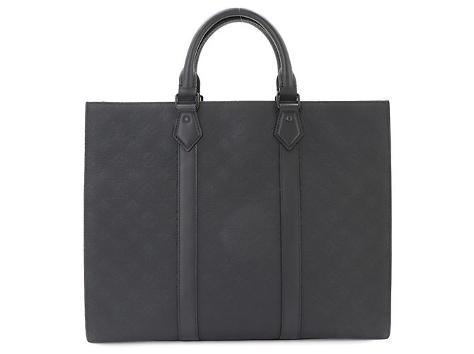Sac à main Louis Vuitton Monogram Taurillon Sac Plat Noir Monogramme - vue 2
