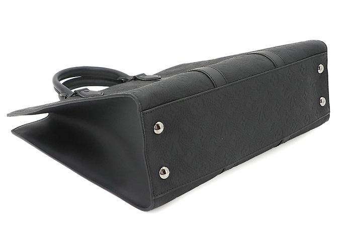 Sac à main Louis Vuitton Monogram Taurillon Sac Plat Noir Monogramme - vue 4