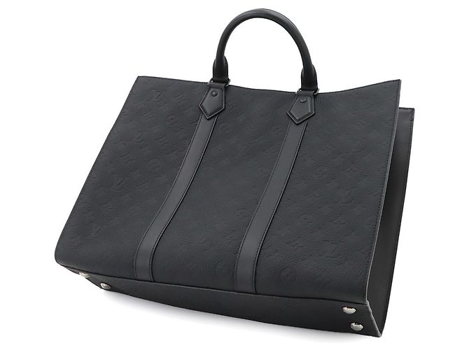 Sac à main Louis Vuitton Monogram Taurillon Sac Plat Noir Monogramme - vue 9