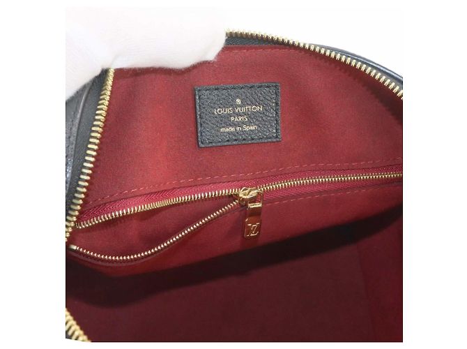 Borsa Louis Vuitton Speedy Bandouliere 25 Nero Multicolore Beige Monogramma - vista 8
