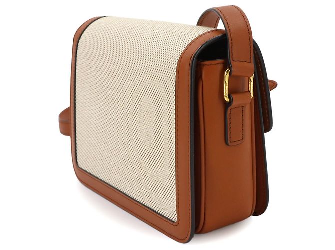 Céline Borsa a spalla Celine Teen Triomphe Marrone Beige - vista 4