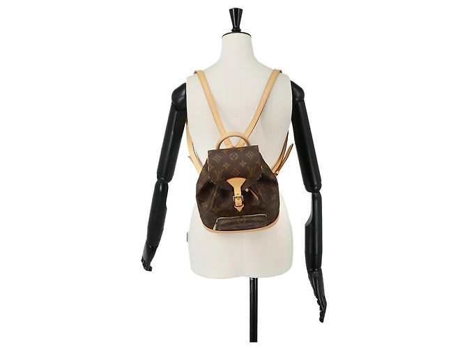 Louis Vuitton Mini Montsouris Monogram Backpack Brown - view 10