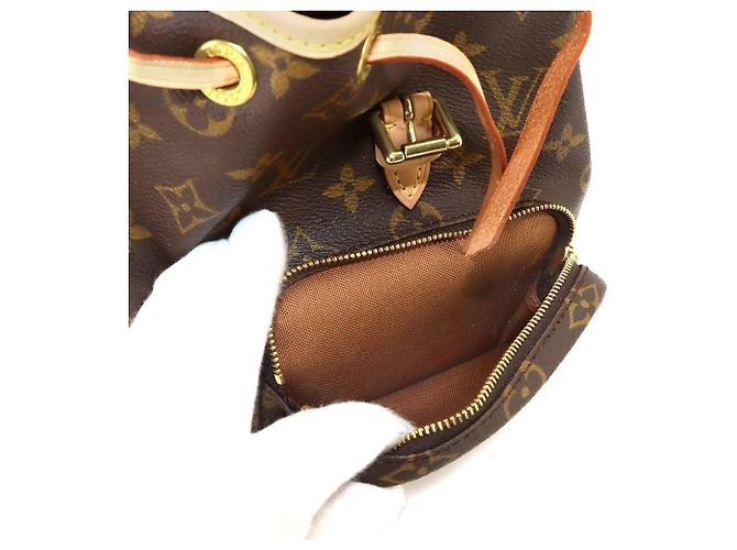 Louis Vuitton Mini Montsouris Monogram Backpack Brown - view 9