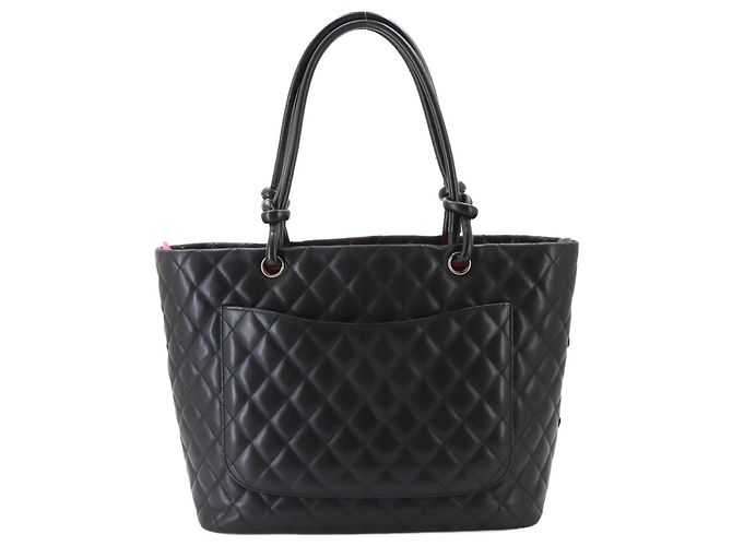 Borsa tote grande Chanel Cambon Line Nero - vista 2
