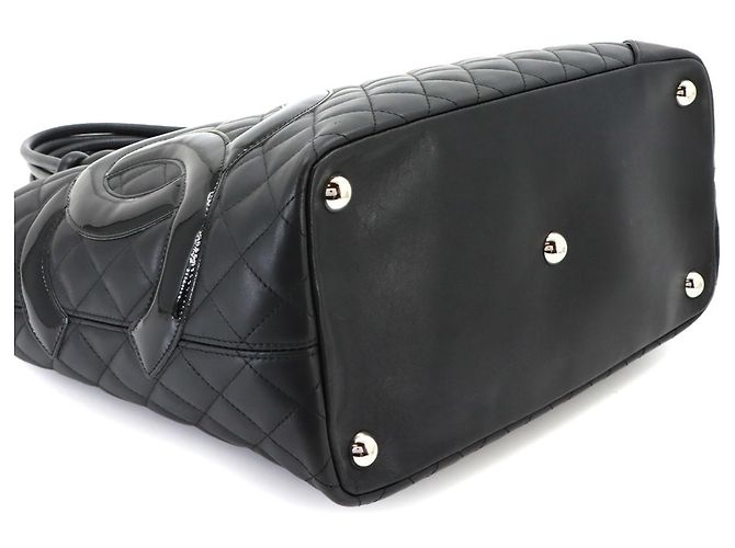 Borsa tote grande Chanel Cambon Line Nero - vista 4
