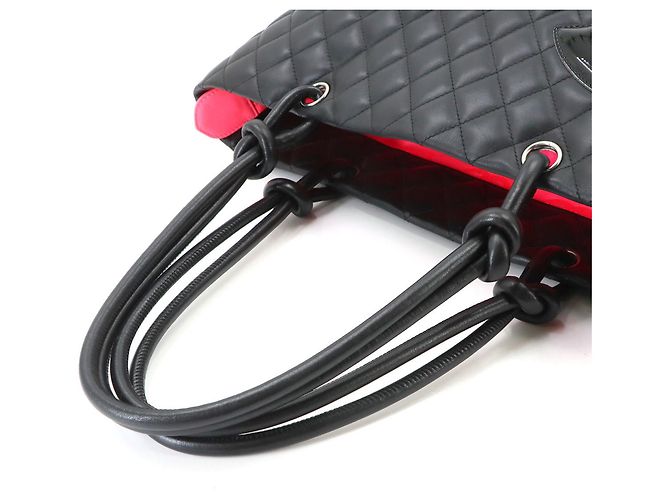 Borsa tote grande Chanel Cambon Line Nero - vista 5