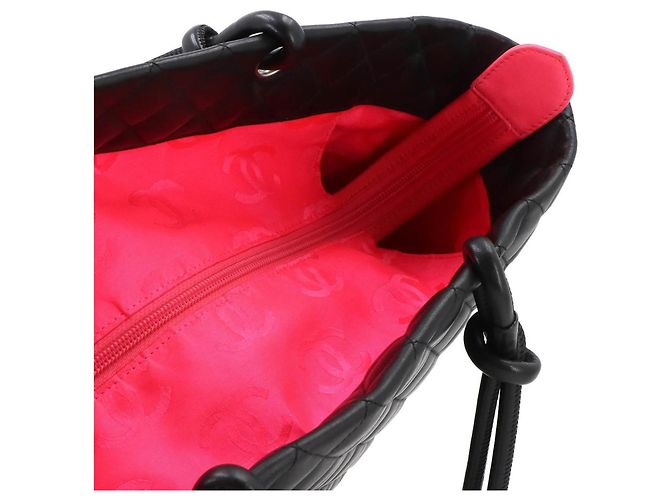 Borsa tote grande Chanel Cambon Line Nero - vista 9
