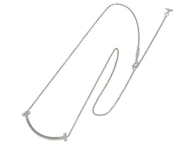 Autre Marque Collana Tiffany & Co. T Smile con diamanti D'oro - vista 2