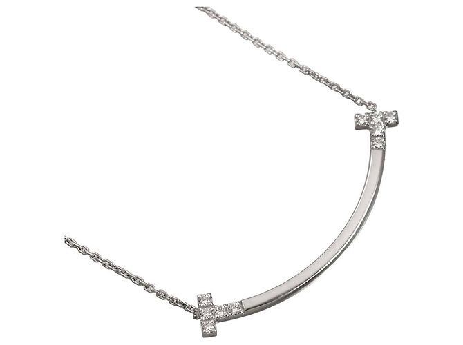 Autre Marque Collana Tiffany & Co. T Smile con diamanti D'oro - vista 3