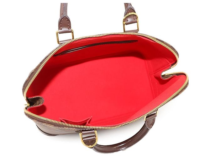 Louis Vuitton Alma PM Damier Handtasche Braun Damier ebene - Ansicht 7