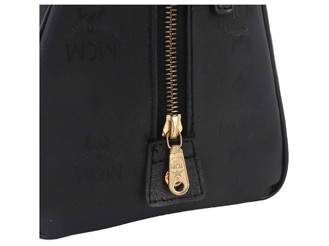 Borsa a tracolla MCM Visetos Glam Mini Boston Nero - vista 10
