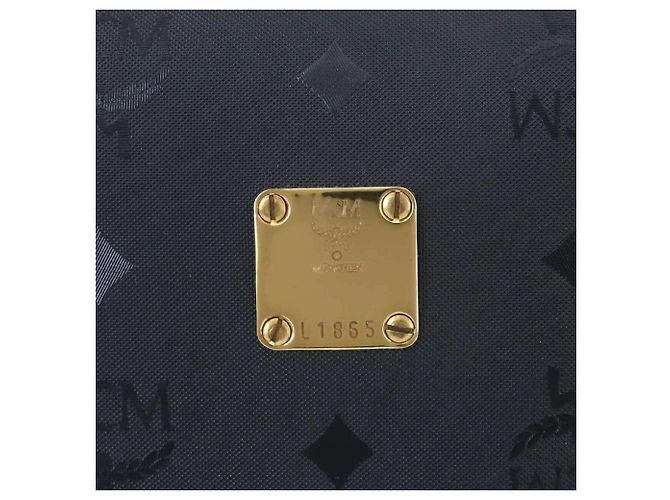 Borsa a tracolla MCM Visetos Glam Mini Boston Nero - vista 9