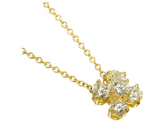 Autre Marque Collana Tiffany & Co. in oro giallo 18K e diamanti D'oro - vista 3