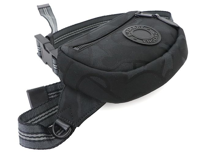 Sac Bandoulière Burberry Noir Polyester - vue 4