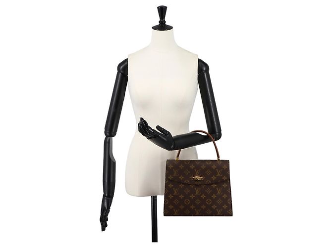Borsa Louis Vuitton Monogram Malesherbes Marrone Monogramma - vista 10