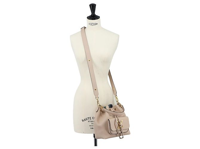 Louis Vuitton Lock Me Bucket Handtasche Grau - Ansicht 10