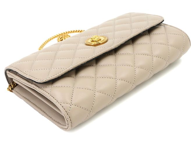Bolsa de ombro acolchoada Versace Medusa Bege Dourado - vista 5