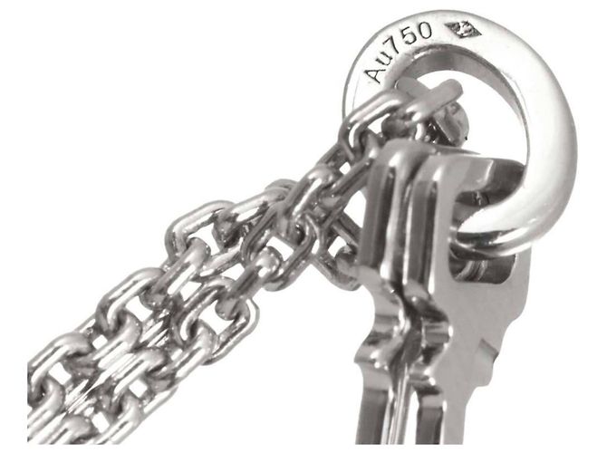 Louis Vuitton Lockit Anhänger Diamant-Halskette Golden - Ansicht 8