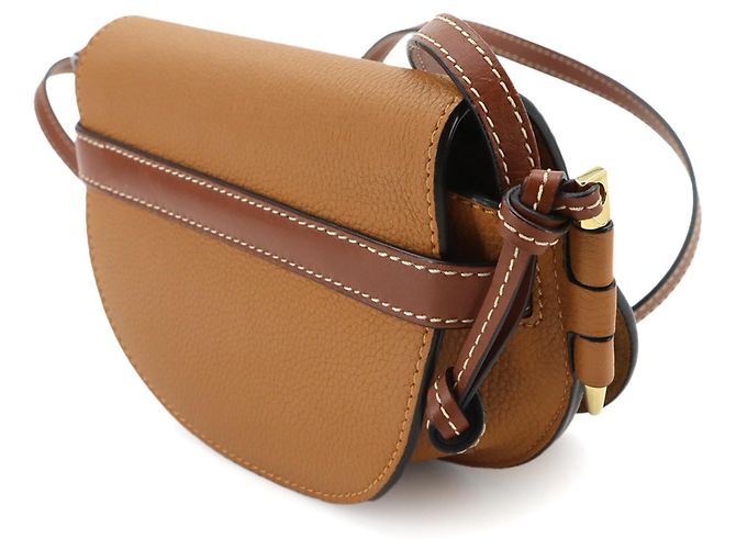 Bolso de hombro Loewe Mini Gate Dual Castaño - vista 3
