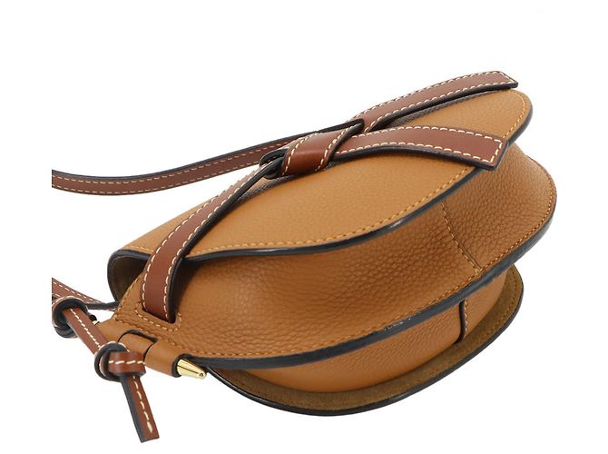 Bolso de hombro Loewe Mini Gate Dual Castaño - vista 4