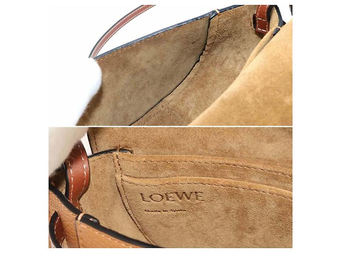 Bolso de hombro Loewe Mini Gate Dual Castaño - vista 8