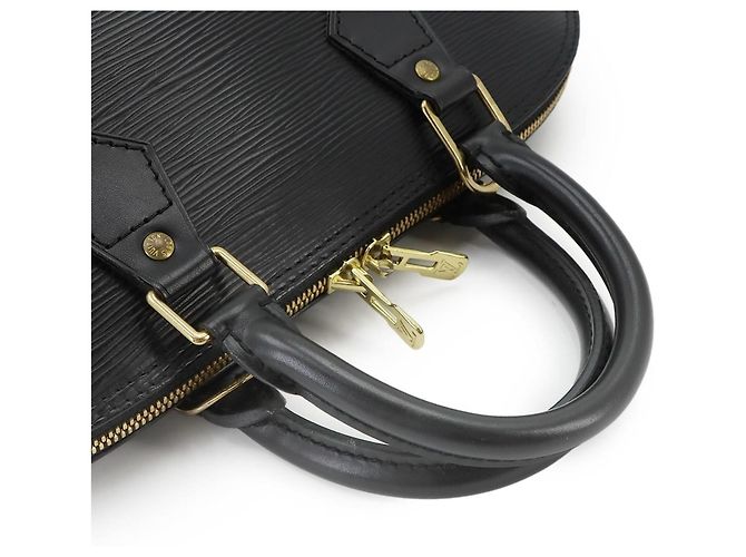 Borsa a mano Louis Vuitton Alma PM in pelle Epi Nero - vista 6