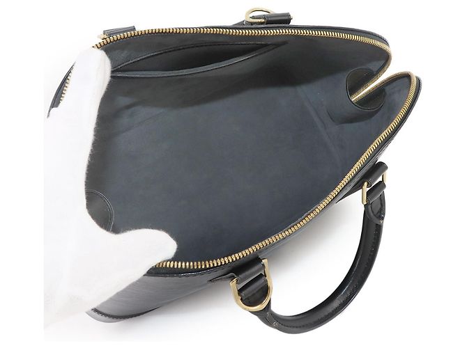 Borsa a mano Louis Vuitton Alma PM in pelle Epi Nero - vista 7