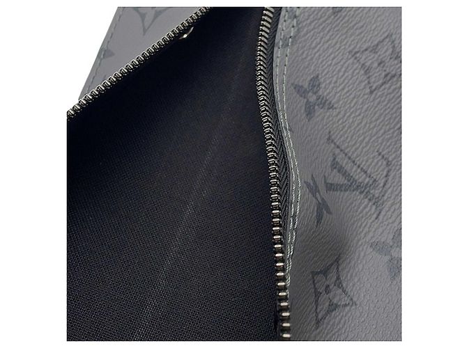 Louis Vuitton Black Monogram Eclipse Cabas Zippe GM Nero - vista 13