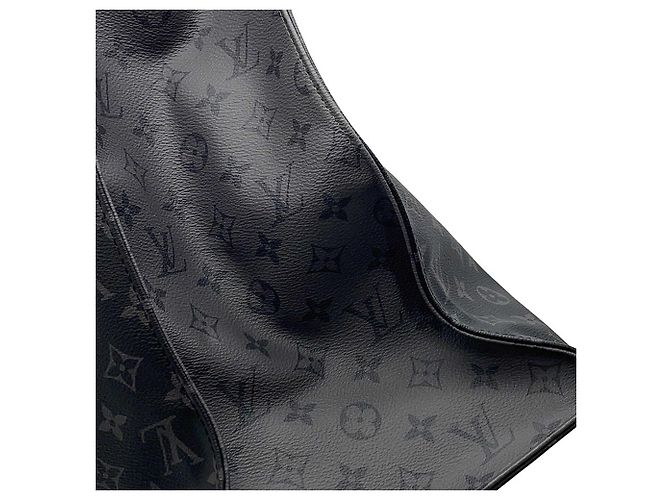 Louis Vuitton Black Monogram Eclipse Cabas Zippe GM Nero - vista 14