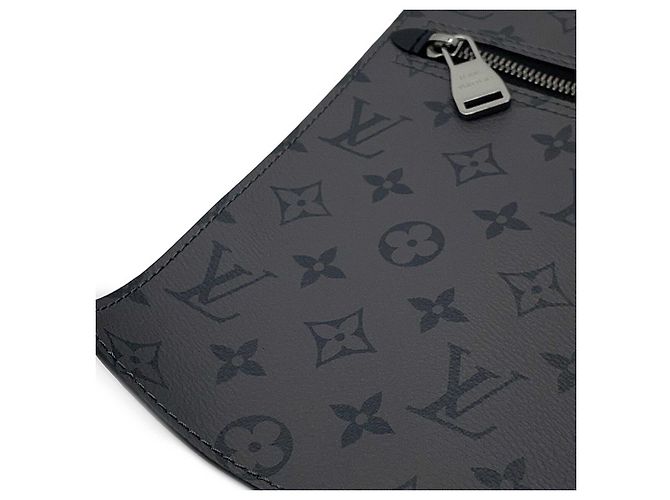 Louis Vuitton Black Monogram Eclipse Cabas Zippe GM Nero - vista 15
