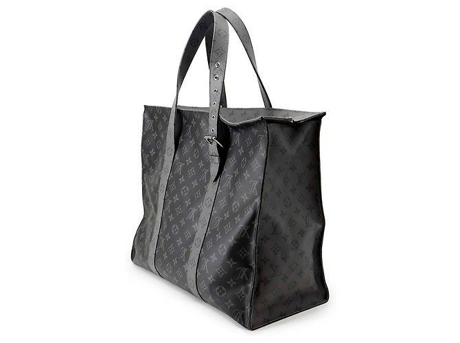 Louis Vuitton Black Monogram Eclipse Cabas Zippe GM Nero - vista 2