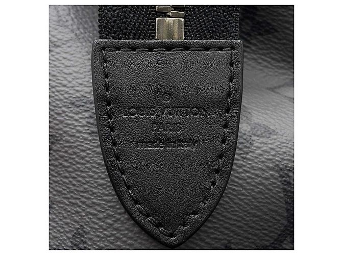 Louis Vuitton Black Monogram Eclipse Cabas Zippe GM Nero - vista 5