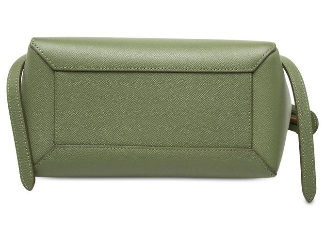Belt Bag Céline Bolso cinturón Celine de piel de ternera micrograneada verde Verde oliva - vista 3
