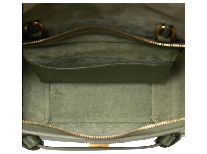 Belt Bag Céline Bolso cinturón Celine de piel de ternera micrograneada verde Verde oliva - vista 4