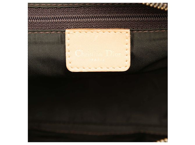 Autre Marque Borsa Bowler Double Saddle Mini Diorissimo in tela marrone Dior - vista 5