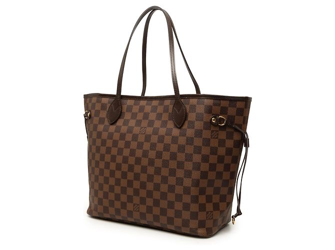 Louis Vuitton Brown Damier Ebene Neverfull MM Marrone - vista 2